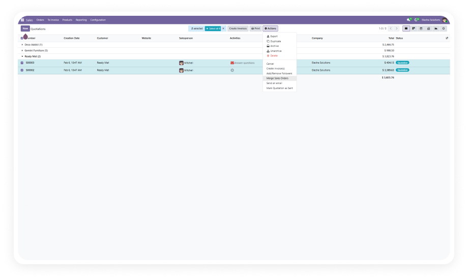 All In One Merge Orders and Pickings