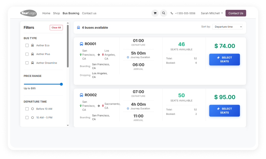 Bus Booking Management