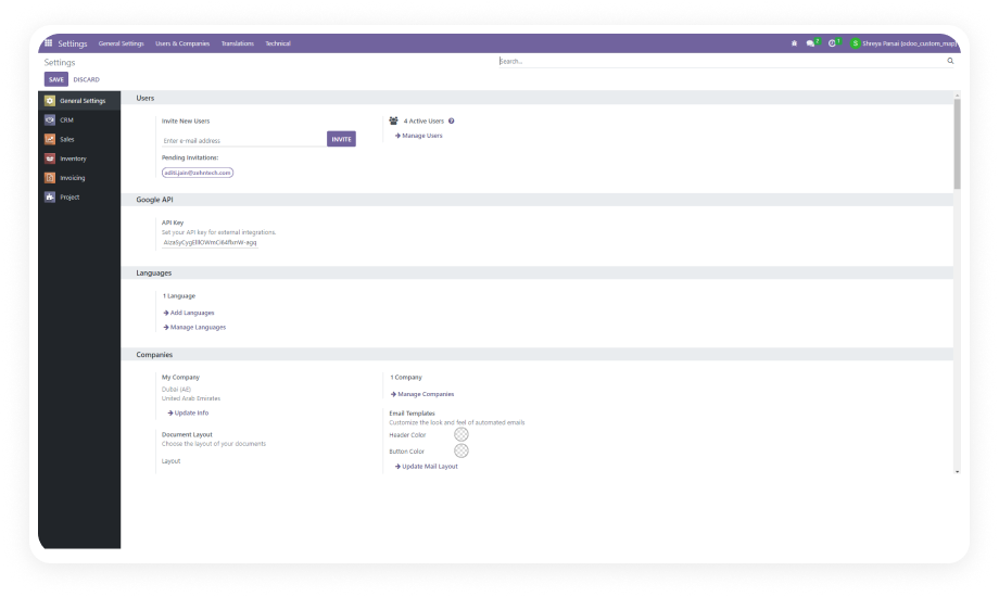 Google Map Locator — Real-time address autocomplete and map visualization in Odoo
