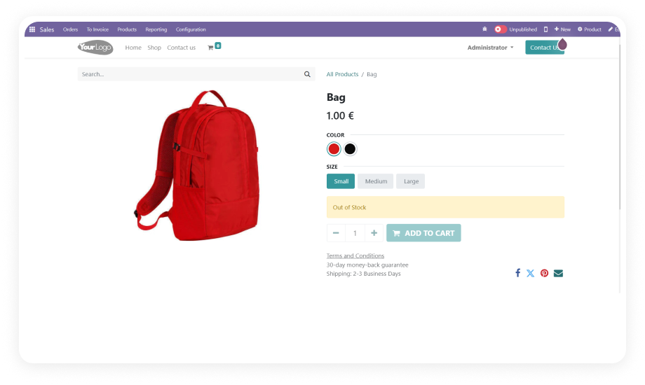 Hide Unavailable Variants for Odoo