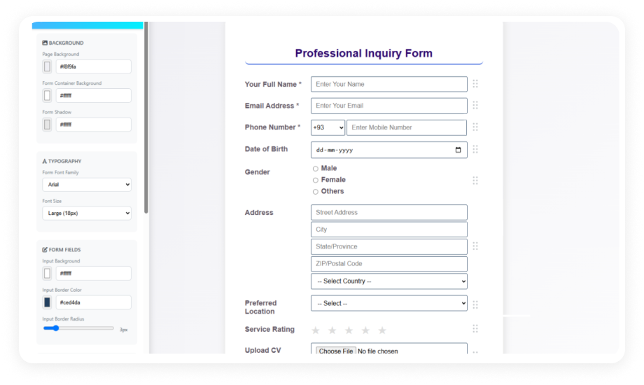 Odoo Form Builder