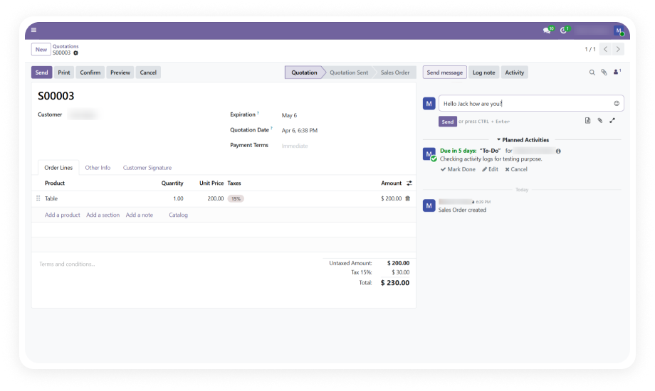 Odoo Microsoft Teams Integration