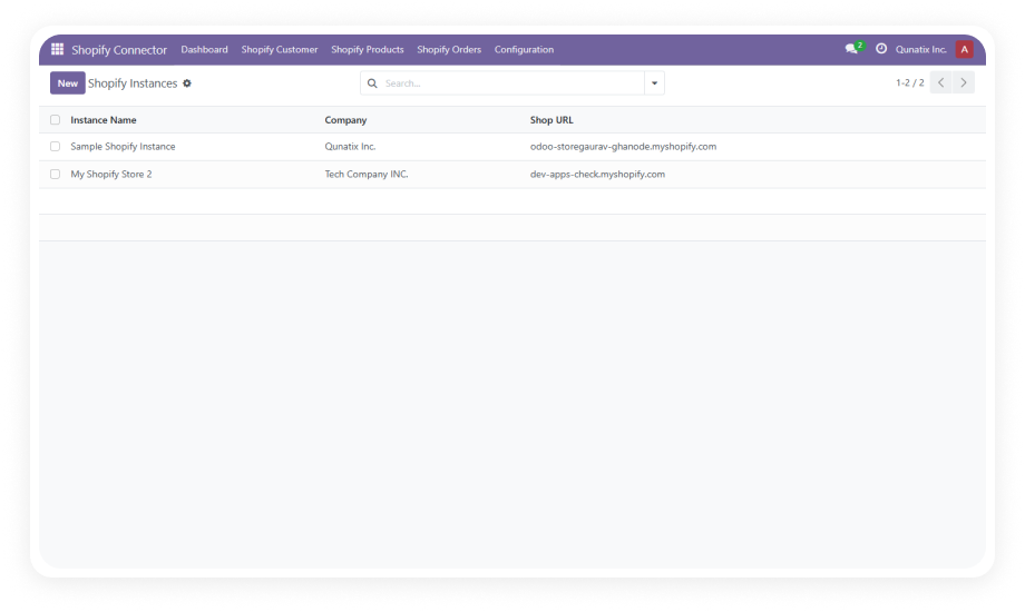 Odoo Shopify Connector