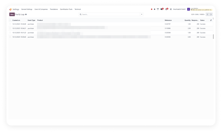 Odoo Tracify Connector — Real-time conversion tracking