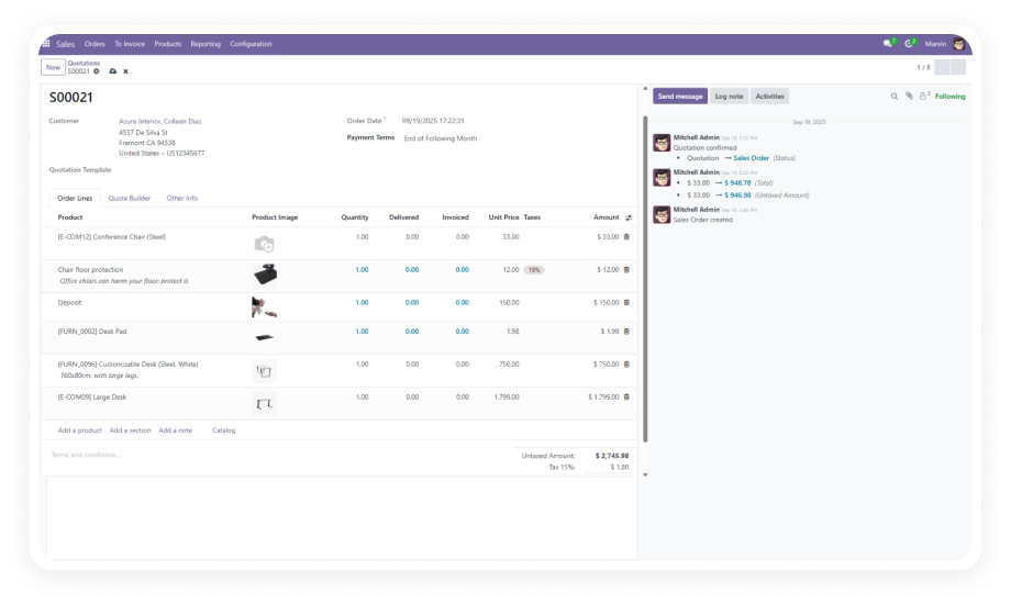 Sale Order Line Image for Odoo