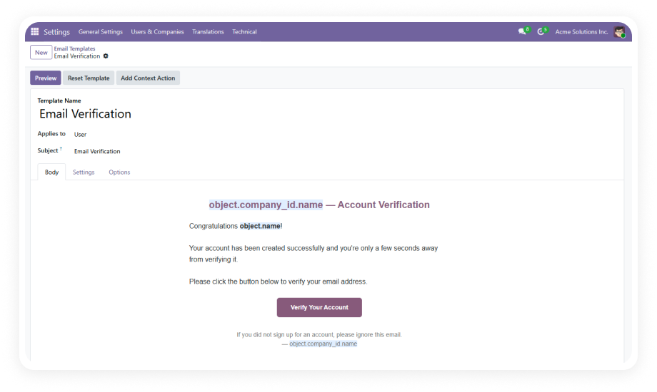 Website Email Verification
